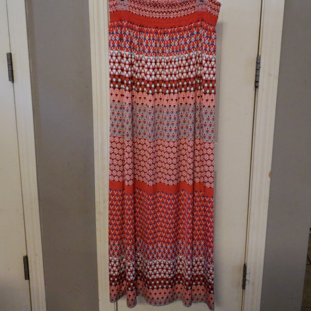 grisbi long multi-colored maxi skirt